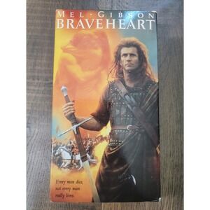 Braveheart Mel Gibson‎ VHS Tape Paramount Pictures Movie Collectible